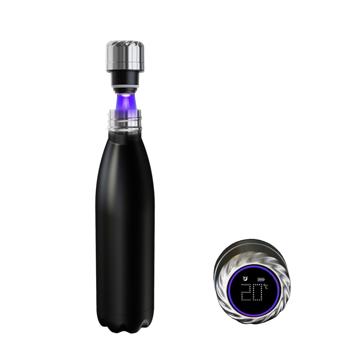 Aquaala UV Water Bottle with Temp Cap - Nordavory