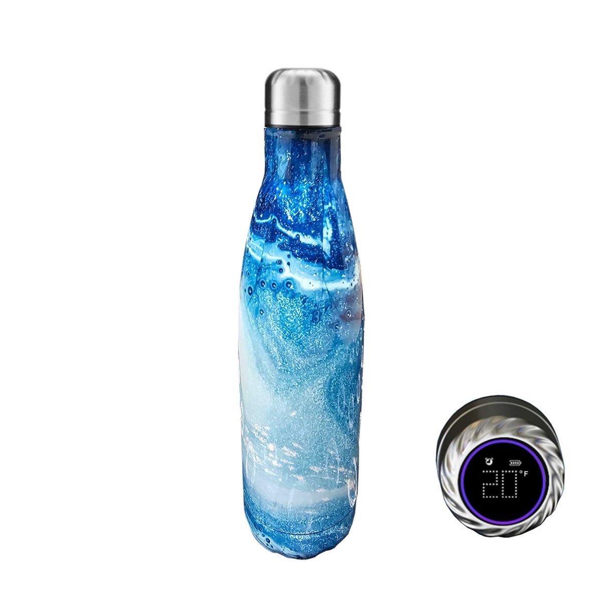 Aquaala UV Water Bottle with Temp Cap - Nordavory