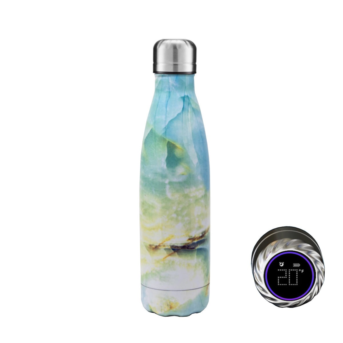 Aquaala UV Water Bottle with Temp Cap - Nordavory