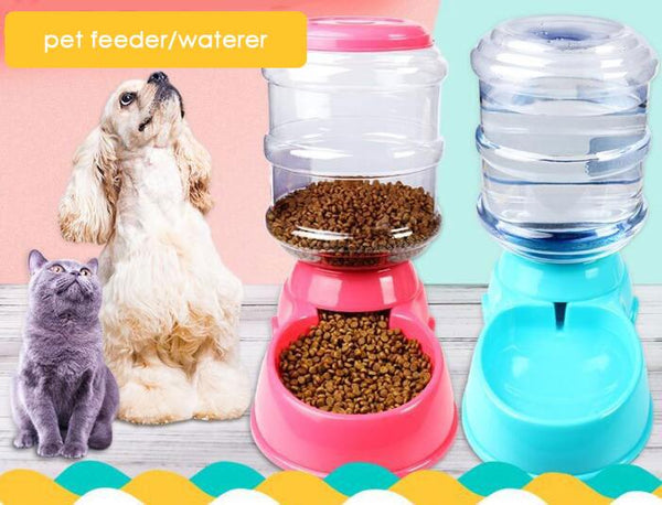 Automatic Pet Feeder Drinking Bowl For Dog Water Drinking Cat Feeding - Nordavory