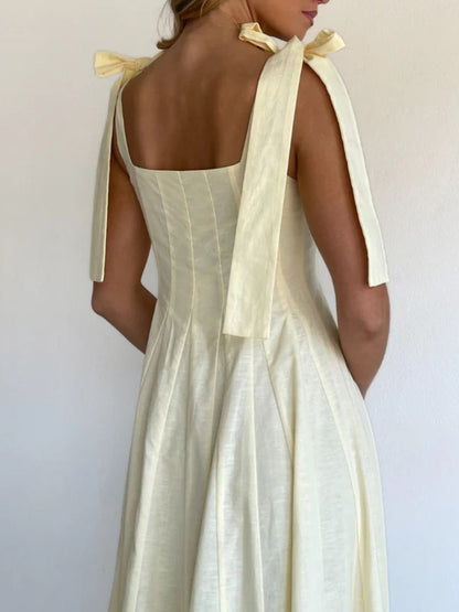 Gradient Tie Shoulder Maxi Dress-Nordavory