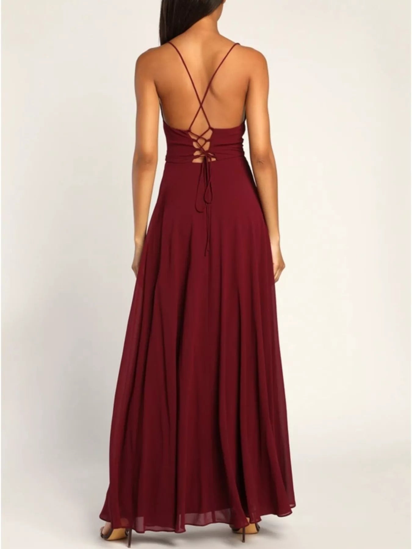 Slit Cowl Neck Maxi Dress-Nordavory
