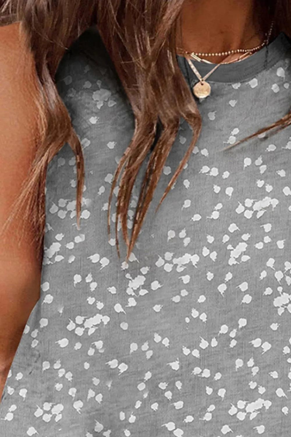 Printed Round Neck Tank-Nordavory