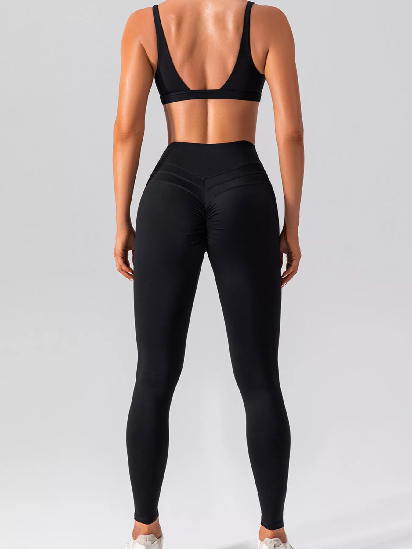 V-Neck Tank and High-Waisted Seamless Pants Active Set – image 14