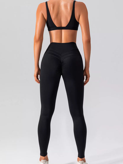 V-Neck Tank and High-Waisted Seamless Pants Active Set – image 14