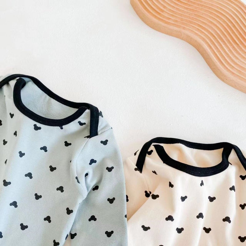 Baby Cartoon Print Pattern Soft Onesies Combo Trousers Sets - Nordavory