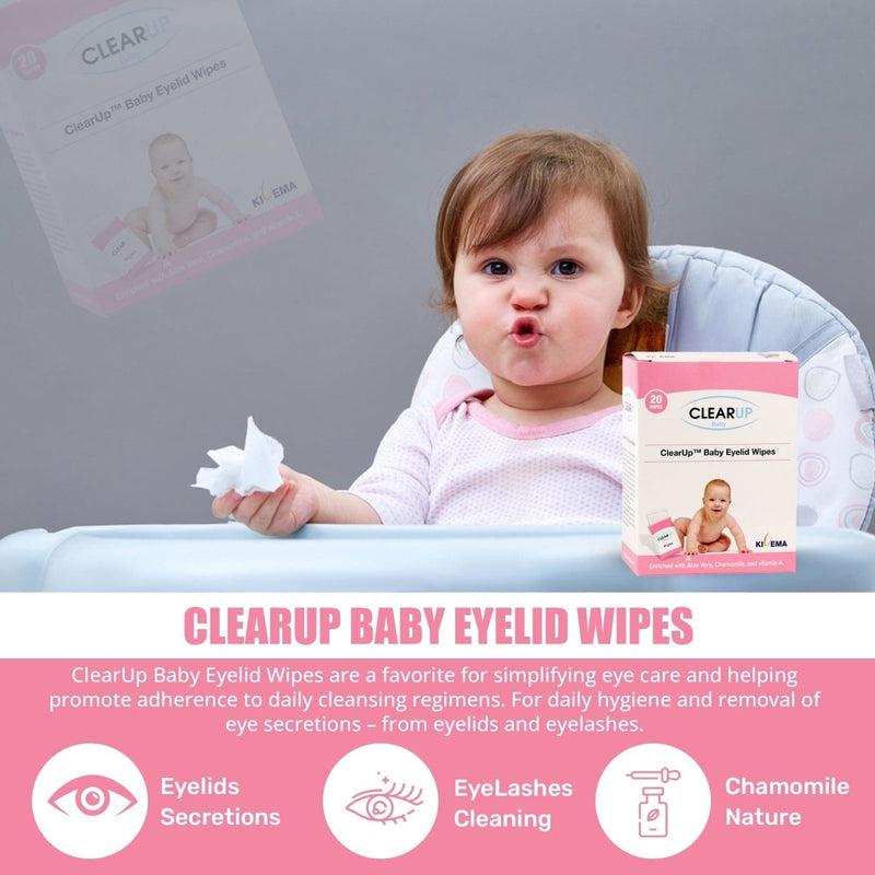Baby Eyelid Wipes - Soothing Care for Delicate Eyes (20 - Unit Pack) - Nordavory