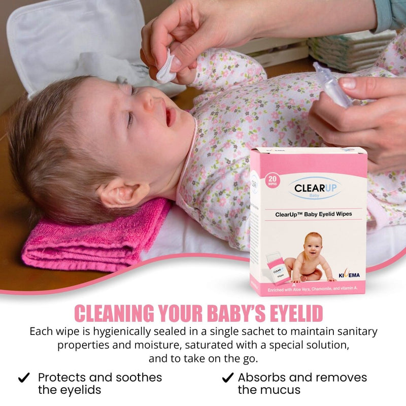 Baby Eyelid Wipes - Soothing Care for Delicate Eyes (20 - Unit Pack) - Nordavory