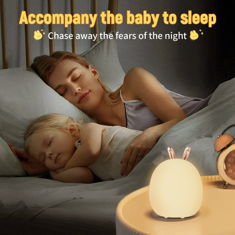 Baby Feeding, Adjustable, Creative, Rabbit, Elk Light, Silicone Light, Kids & Babies nordavory