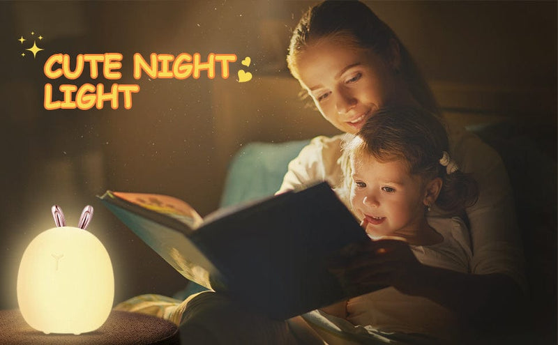 Baby Feeding, Adjustable, Creative, Rabbit, Elk Light, Silicone Light, - Nordavory