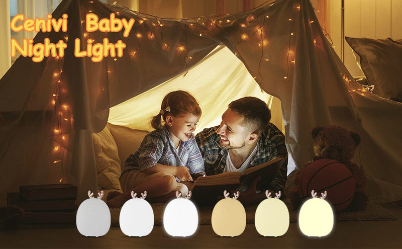 Baby Feeding, Adjustable, Creative, Rabbit, Elk Light, Silicone Light, - Nordavory