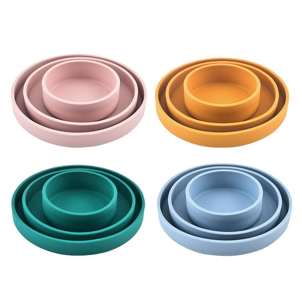 Baby Training And Feeding Silicone Dinner Plate Baby Food Supplement - Nordavory