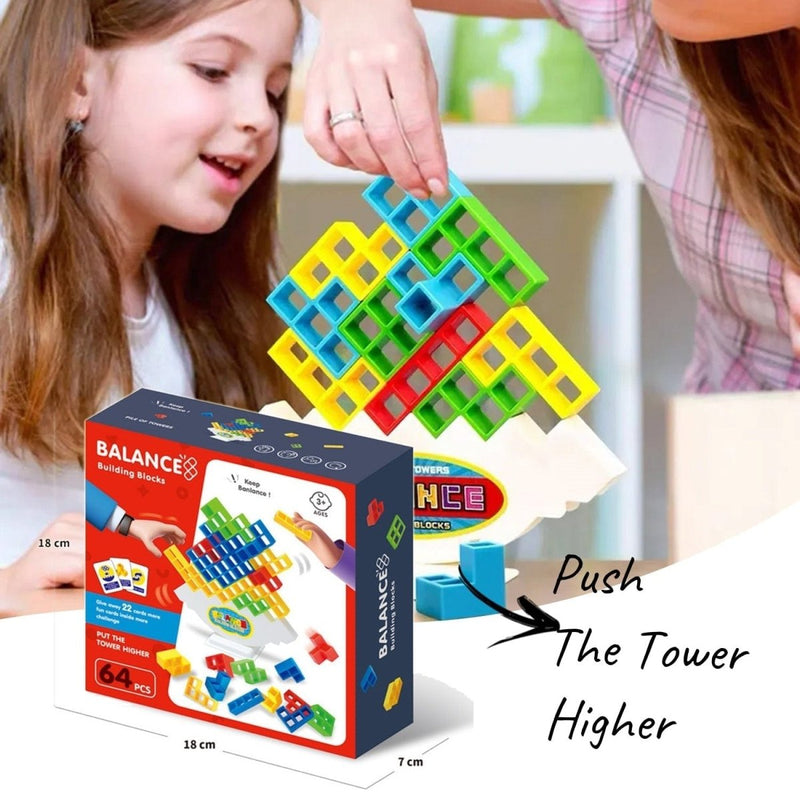 Balance Stacking Board Games Kids Adults Tower Block Toys For Family - Nordavory