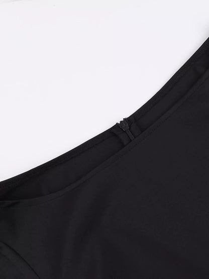 Elegant Mini Dress with Fare Sleeves-Nordavory