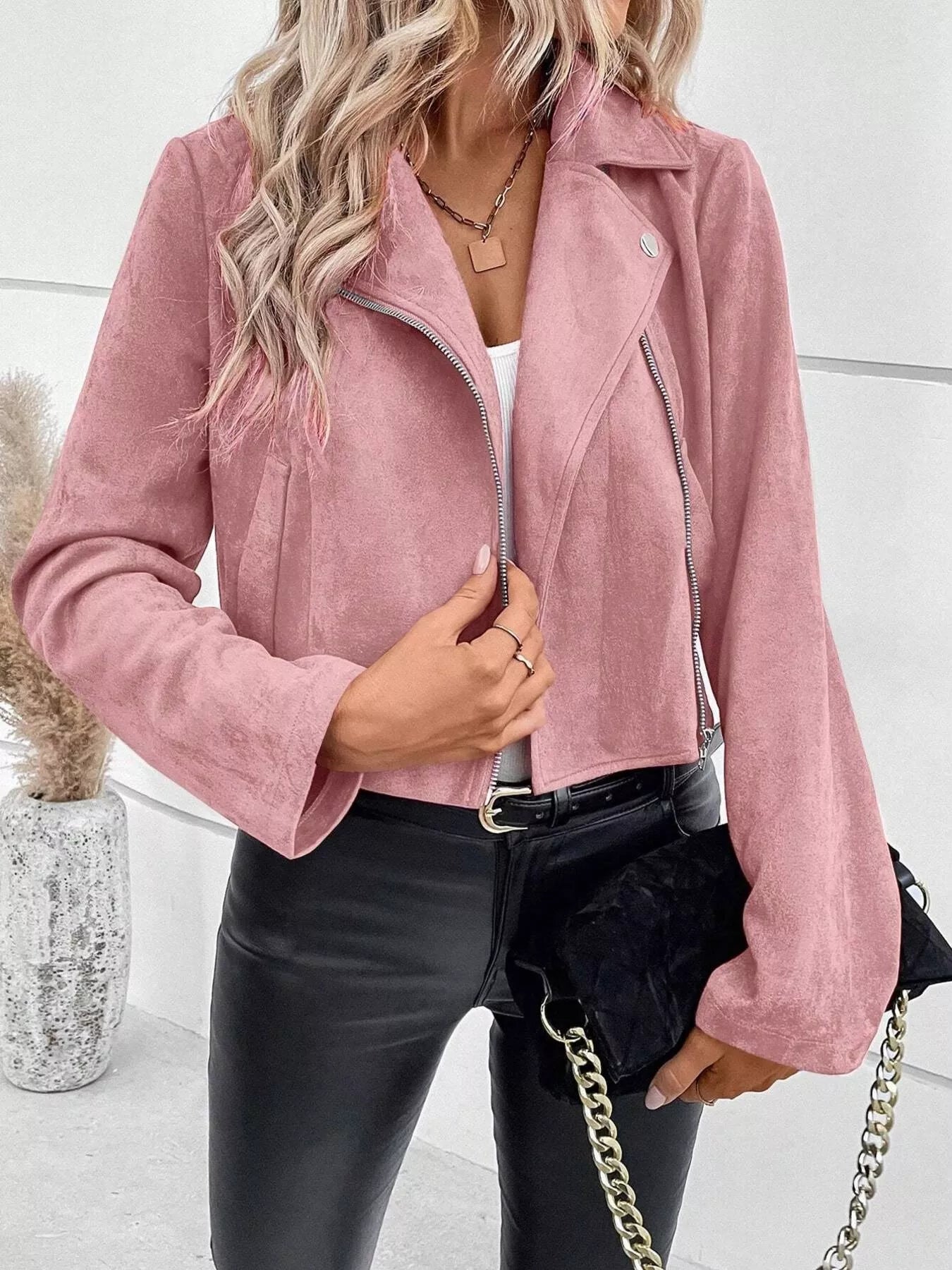 Zip Up Moto Jacket-Nordavory
