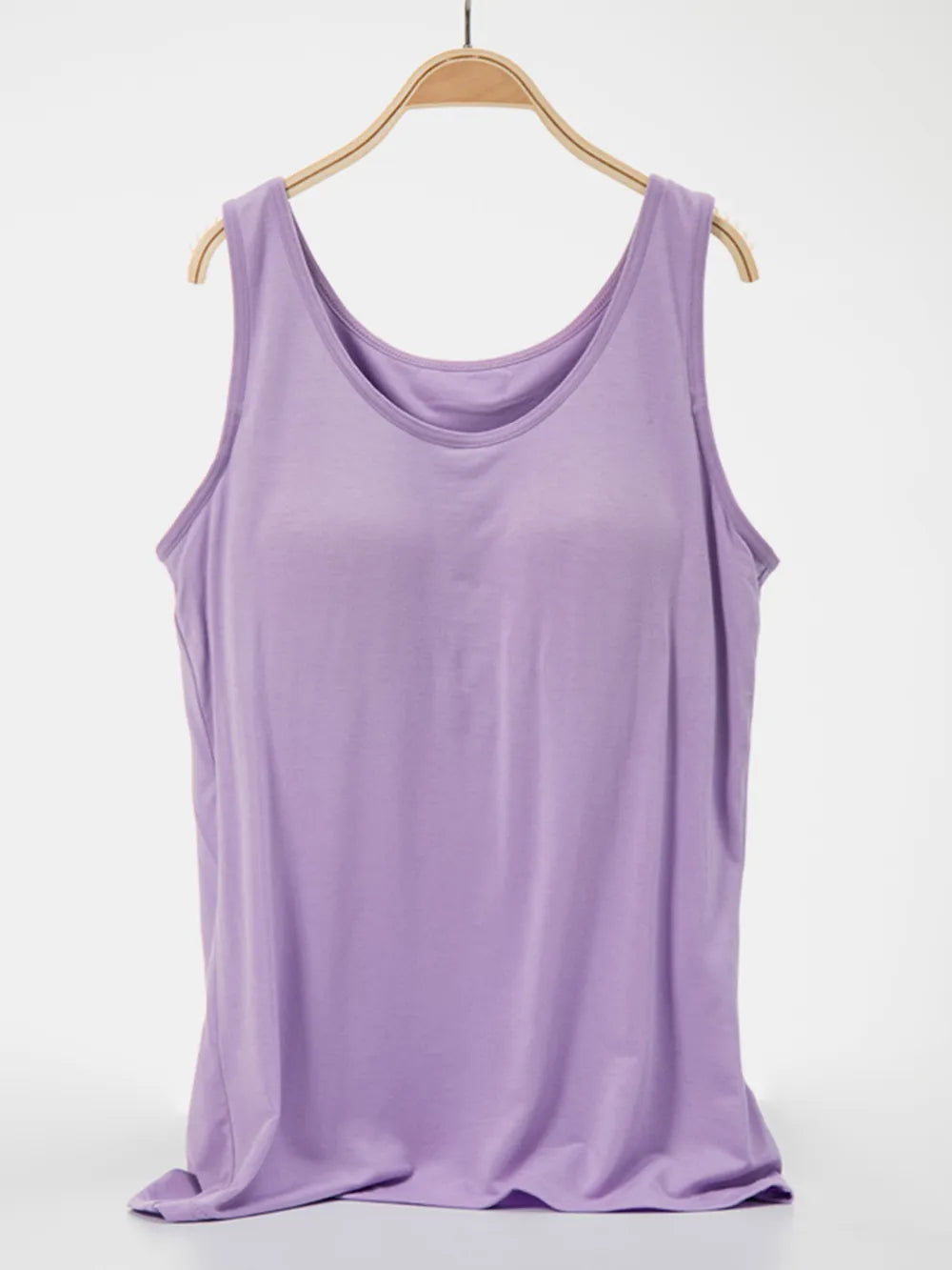 Scoop Neck Wide Strap Tank-Nordavory