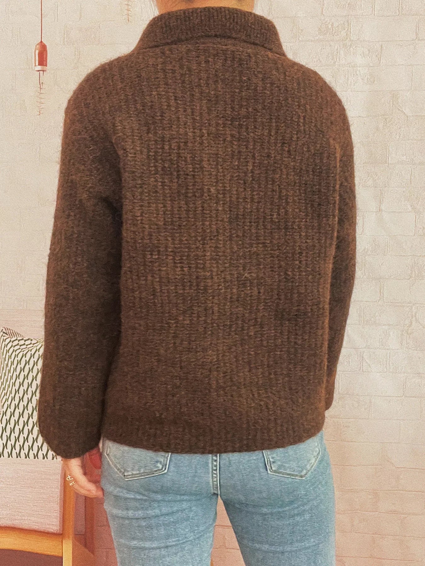 Lace Up Long Sleeve Sweater-Nordavory