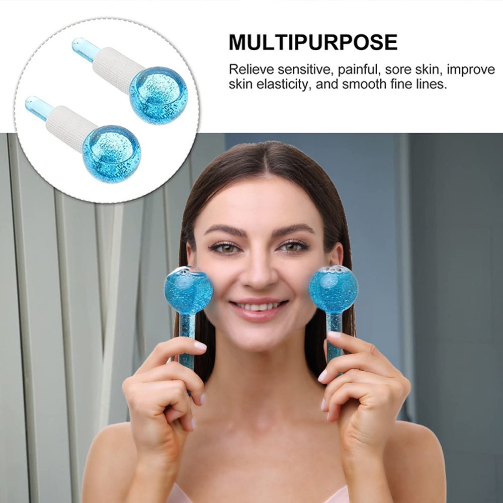 Beauty Ice Hockey Energy Crystal Globe Facial Massager - Nordavory