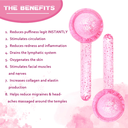 Beauty Ice Hockey Energy Crystal Globe Facial Massager - Nordavory