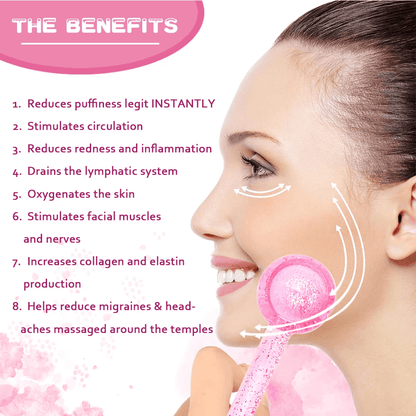 Beauty Ice Hockey Energy Crystal Globe Facial Massager - Nordavory