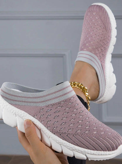 Breathable Mesh Slip-On Sneakers-Nordavory