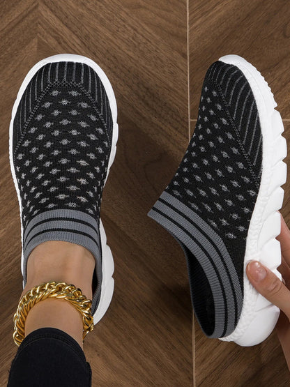 Breathable Mesh Slip-On Sneakers-Nordavory