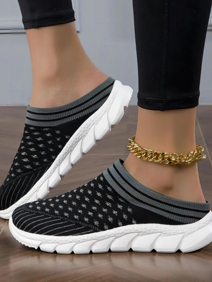 Breathable Mesh Slip-On Sneakers-Nordavory