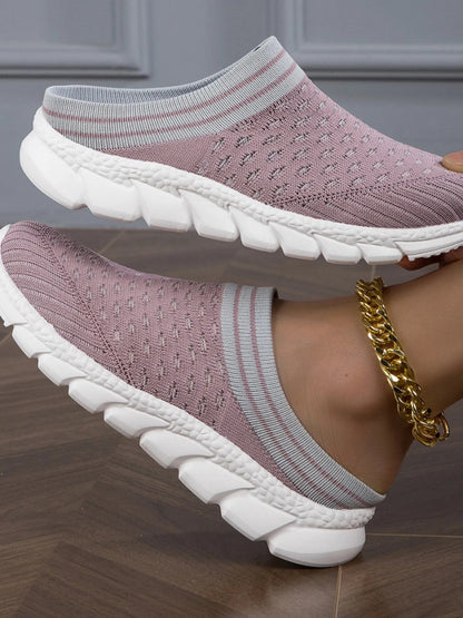 Breathable Mesh Slip-On Sneakers-Nordavory