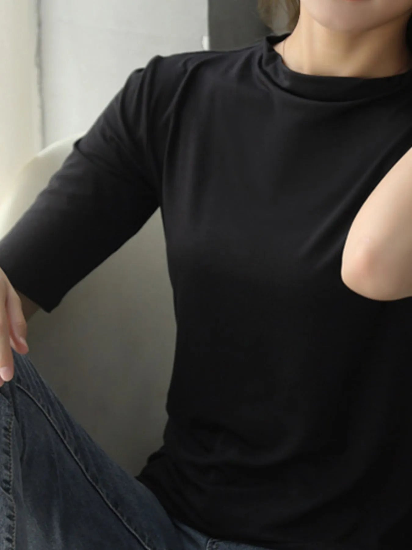 Solid Color Short Sleeve T-Shirt-Nordavory