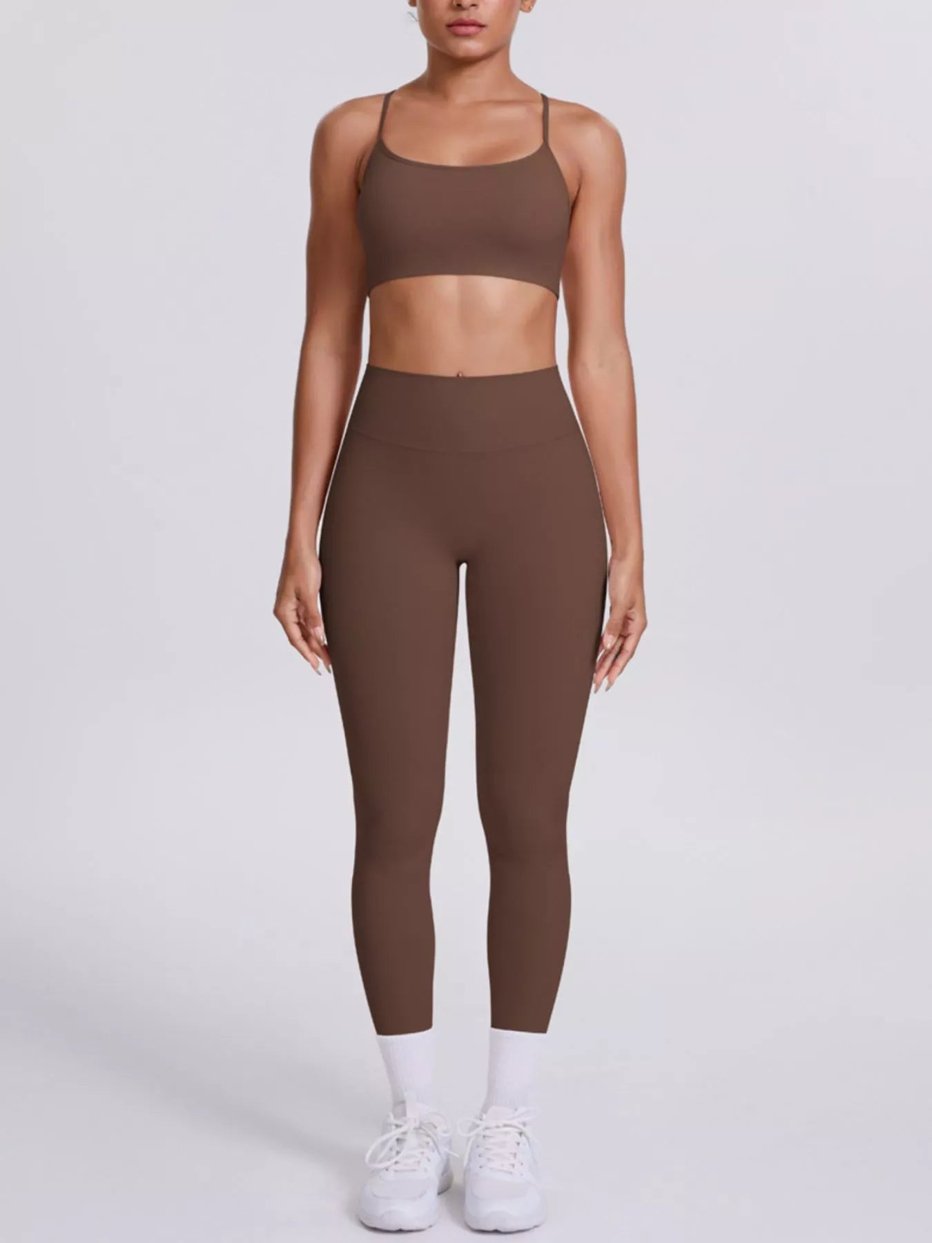 Criss-Cross Back Cami and Leggings Active Set – image 17