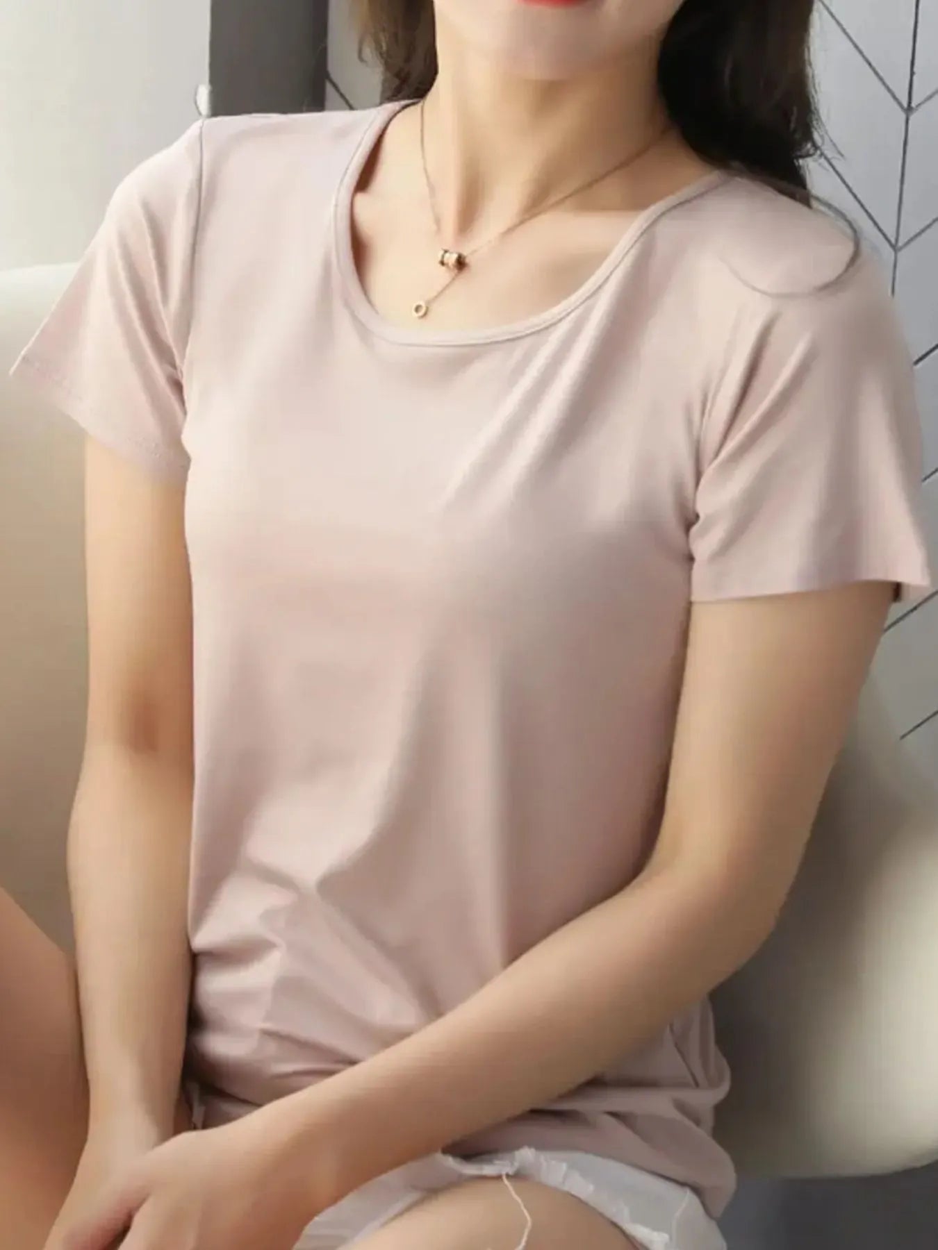 Round Neck Short Sleeve T-Shirt-Nordavory