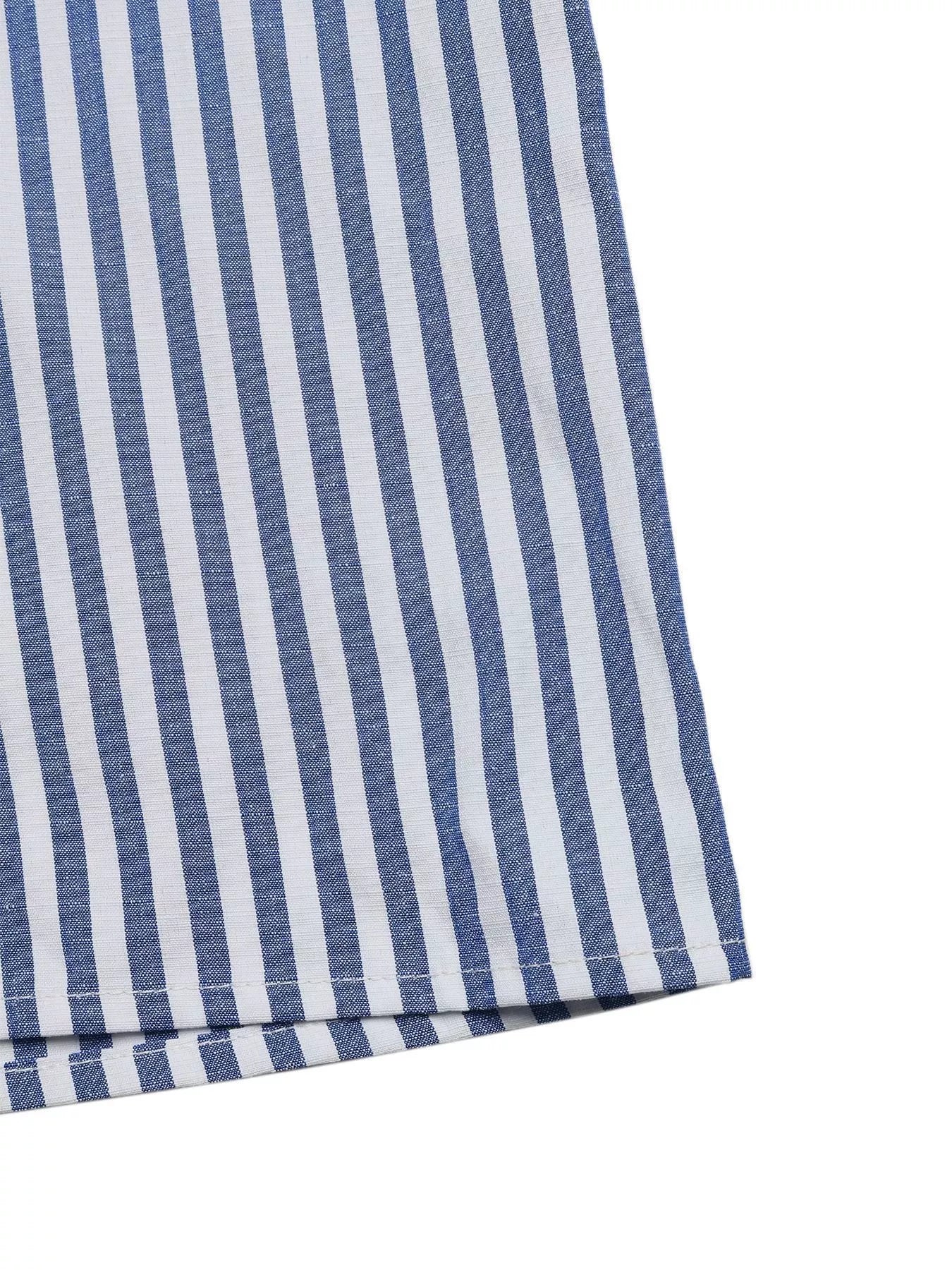 Striped Cutout Knot Front Wide Leg Jumpsuit-Nordavory