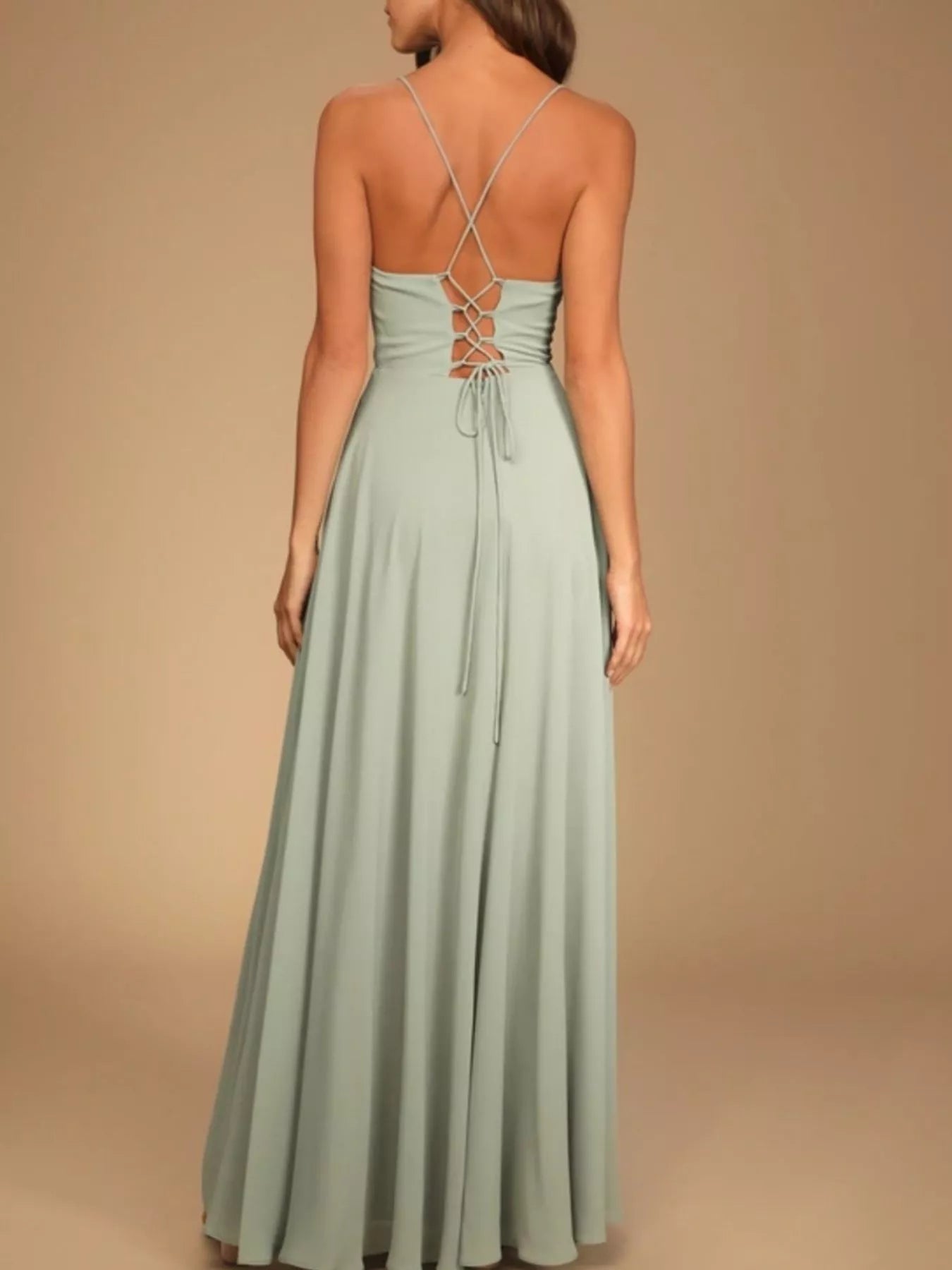 Slit Cowl Neck Maxi Dress-Nordavory