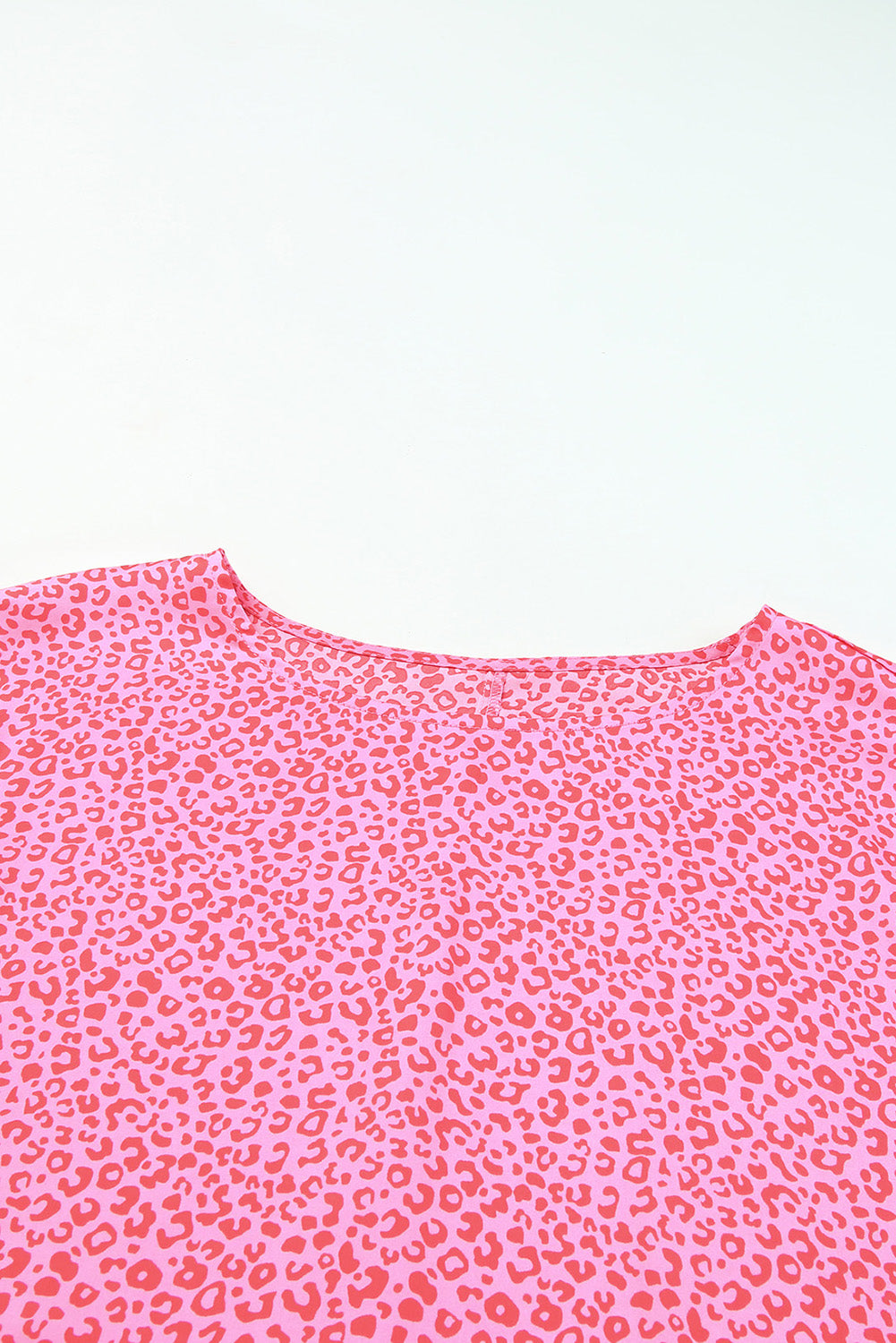 Leopard Smocked Flounce Sleeve Blouse-Nordavory