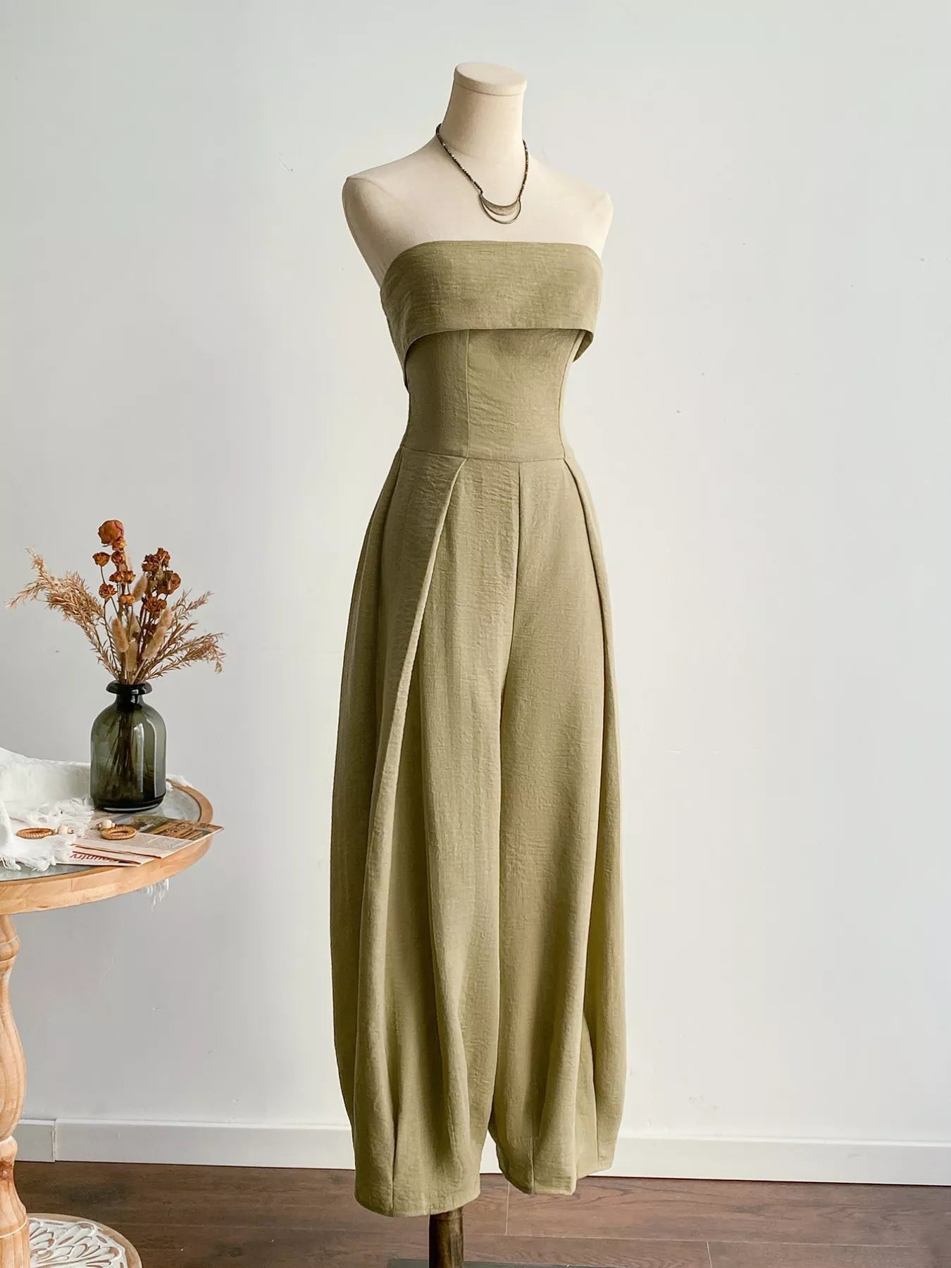 Wide Leg Tube Jumpsuit-Nordavory
