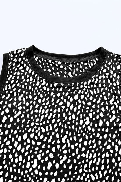 Printed Round Neck Tank-Nordavory