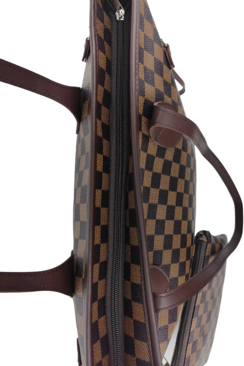 Checkered PVC Two - Piece Bag Set - Nordavory
