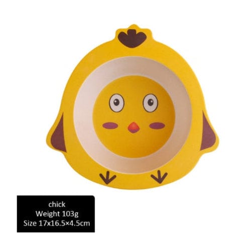 Children bowl Feeding Dishes Baby Plate Animal Creative Dinnerware - Nordavory