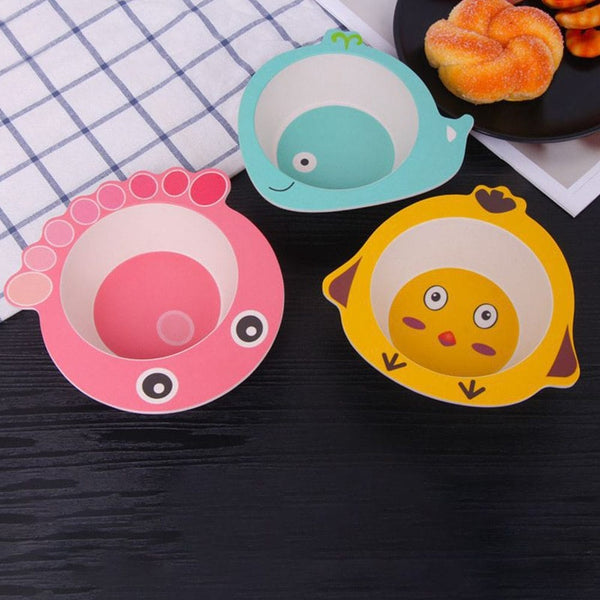 Children bowl Feeding Dishes Baby Plate Animal Creative Dinnerware - Nordavory