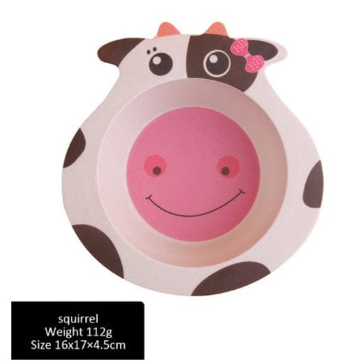 Children bowl Feeding Dishes Baby Plate Animal Creative Dinnerware - Nordavory