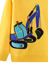 Children's Excavator Round Neck Sweatshirt - Nordavory