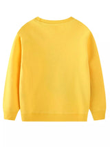 Children's Excavator Round Neck Sweatshirt - Yellow / 2T - Image 3