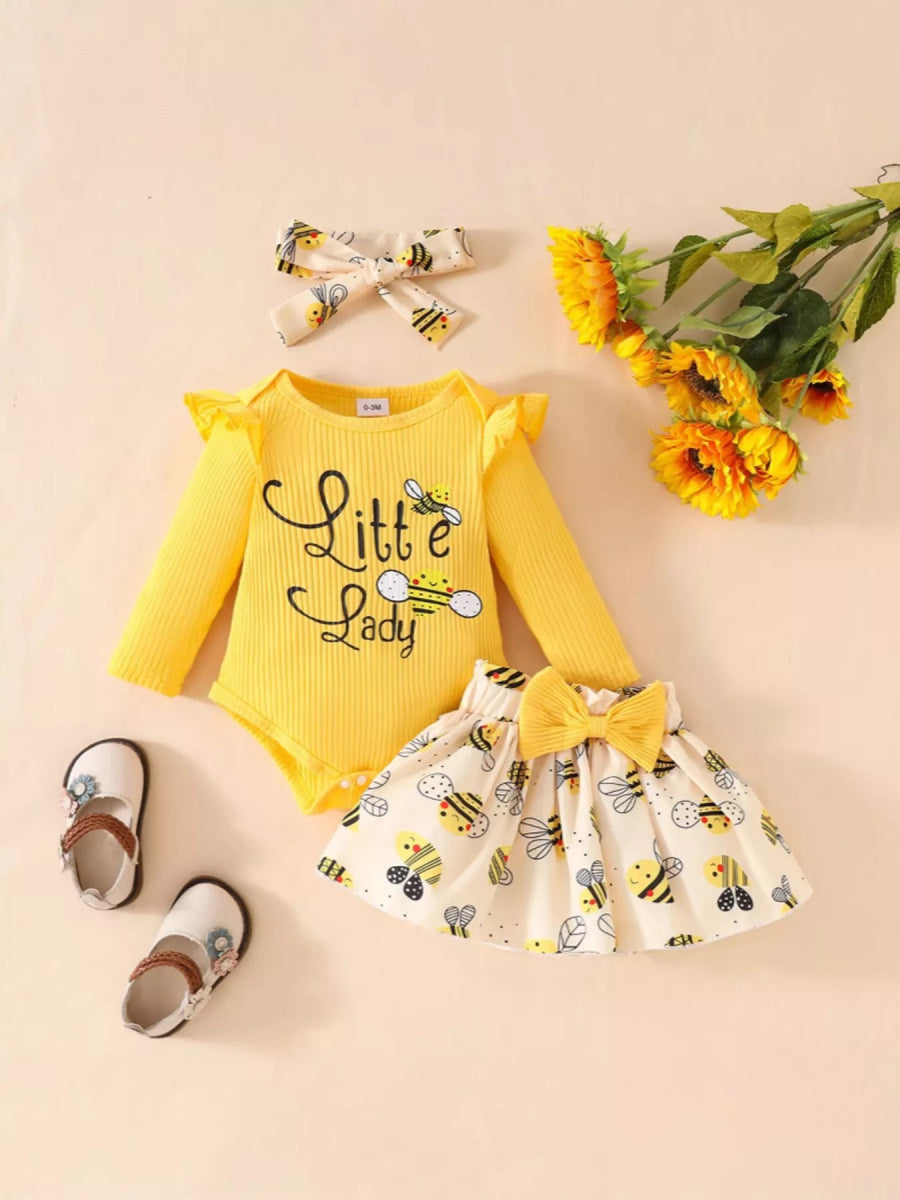 Children's Little Lady Bee - Themed 3 - Piece Set - Nordavory