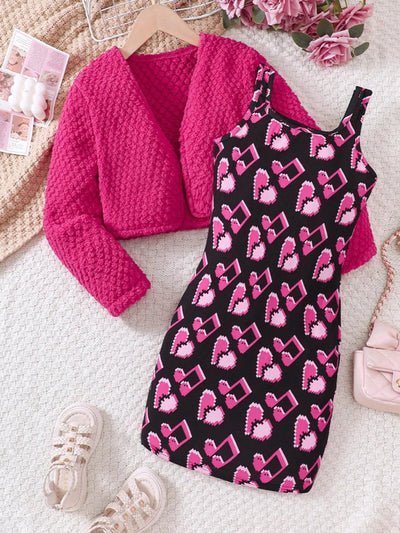 Children's Printed Dress and Cardigan Set – Nordavory