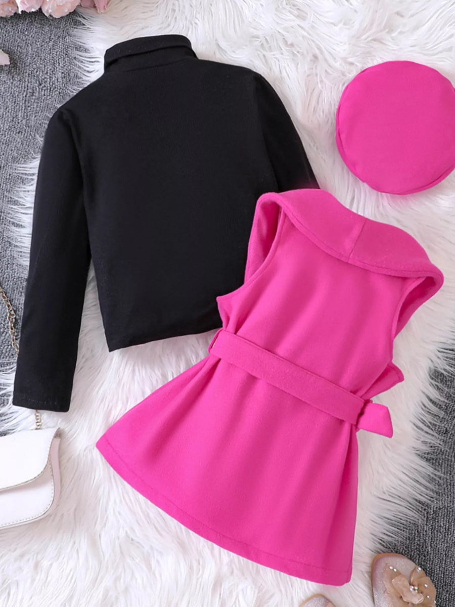 Children's Vest & Top & Beret 3 - Piece Set - Nordavory