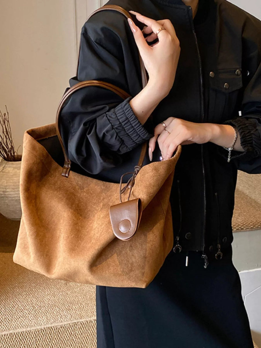 Classic Suede Tote Bag-Nordavory