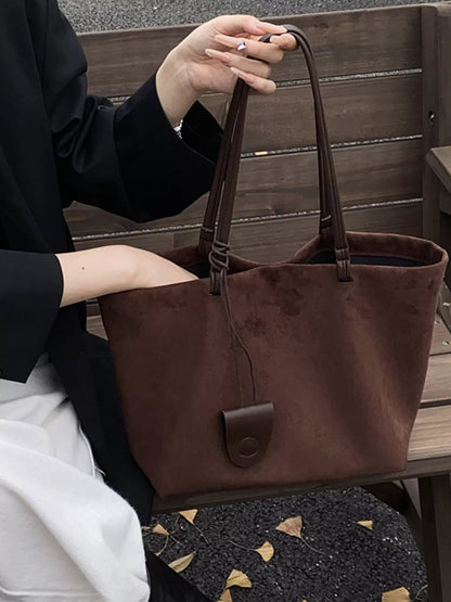 Classic Suede Tote Bag-Nordavory