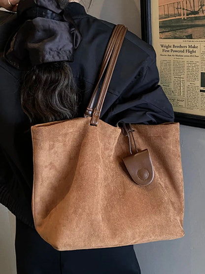Classic Suede Tote Bag-Nordavory