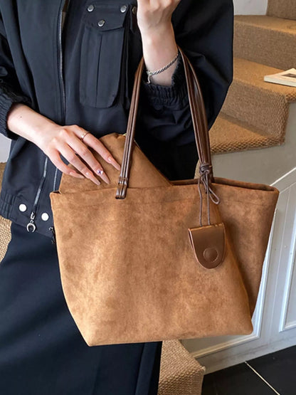 Classic Suede Tote Bag-Nordavory