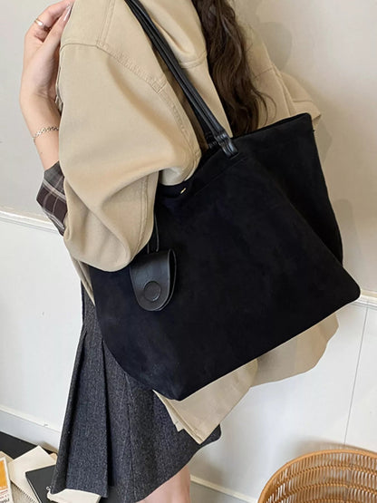 Classic Suede Tote Bag-Nordavory